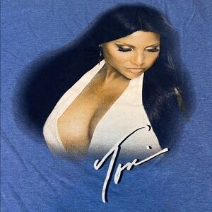 Toni Braxton Graphic TShirt Blue Size XL